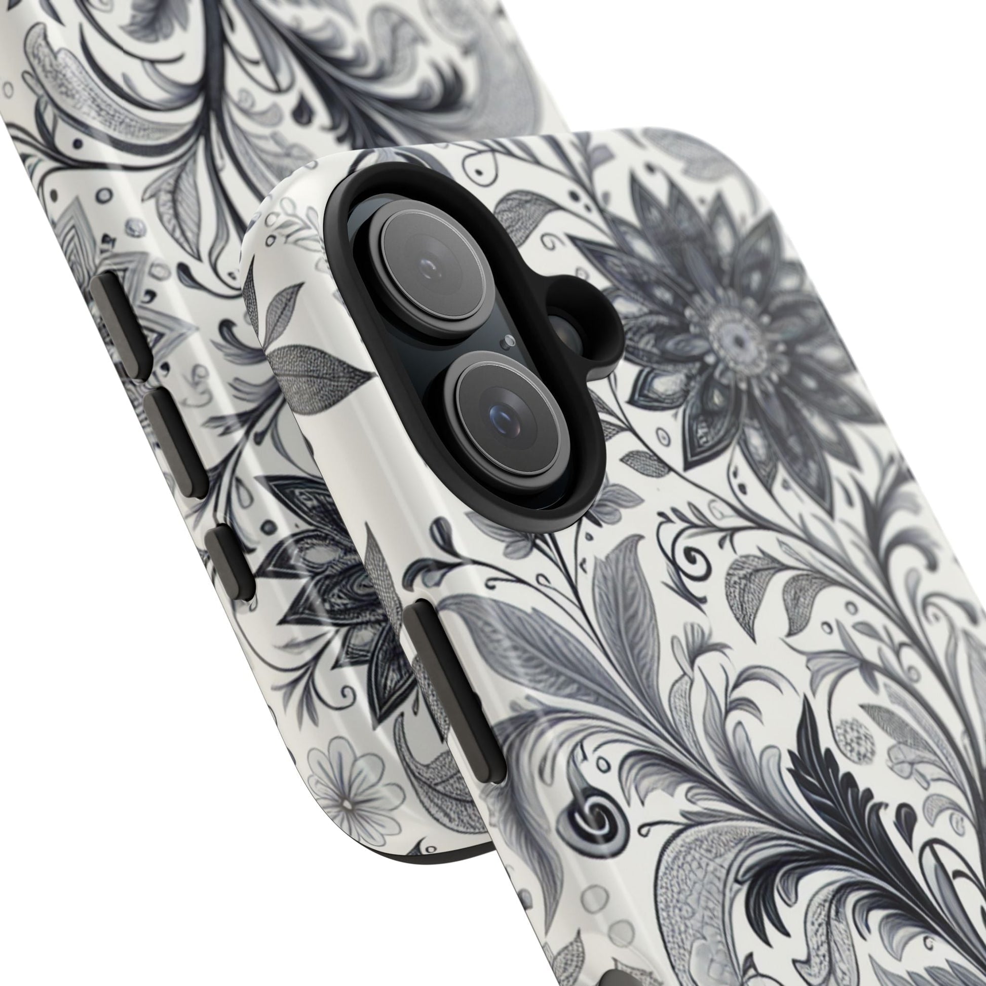 Floral Tough Phone Cases, Durable Phone Cover, Stylish Floral Design, Gift for Her, Trendy Tech Accessories, Birthday Present Grayceful LLC