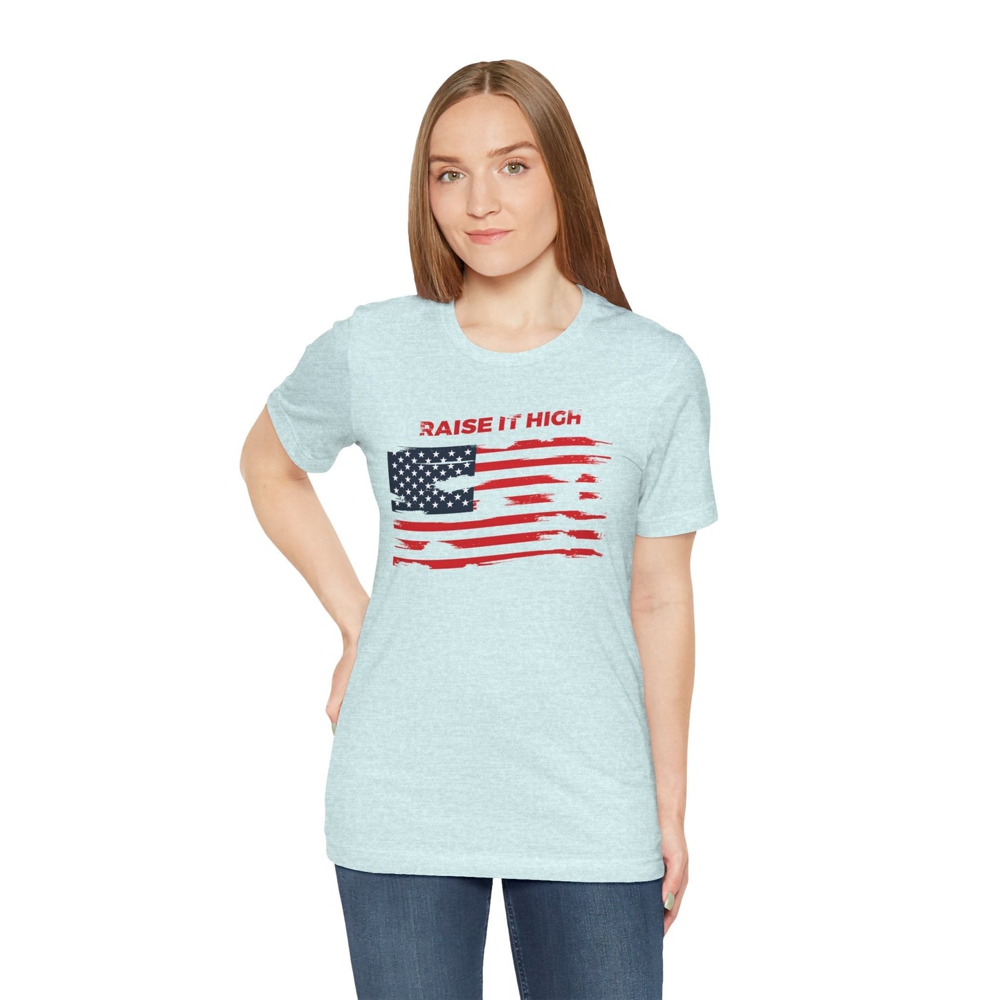Raise It High American Flag T-Shirt The Devil's Pickle