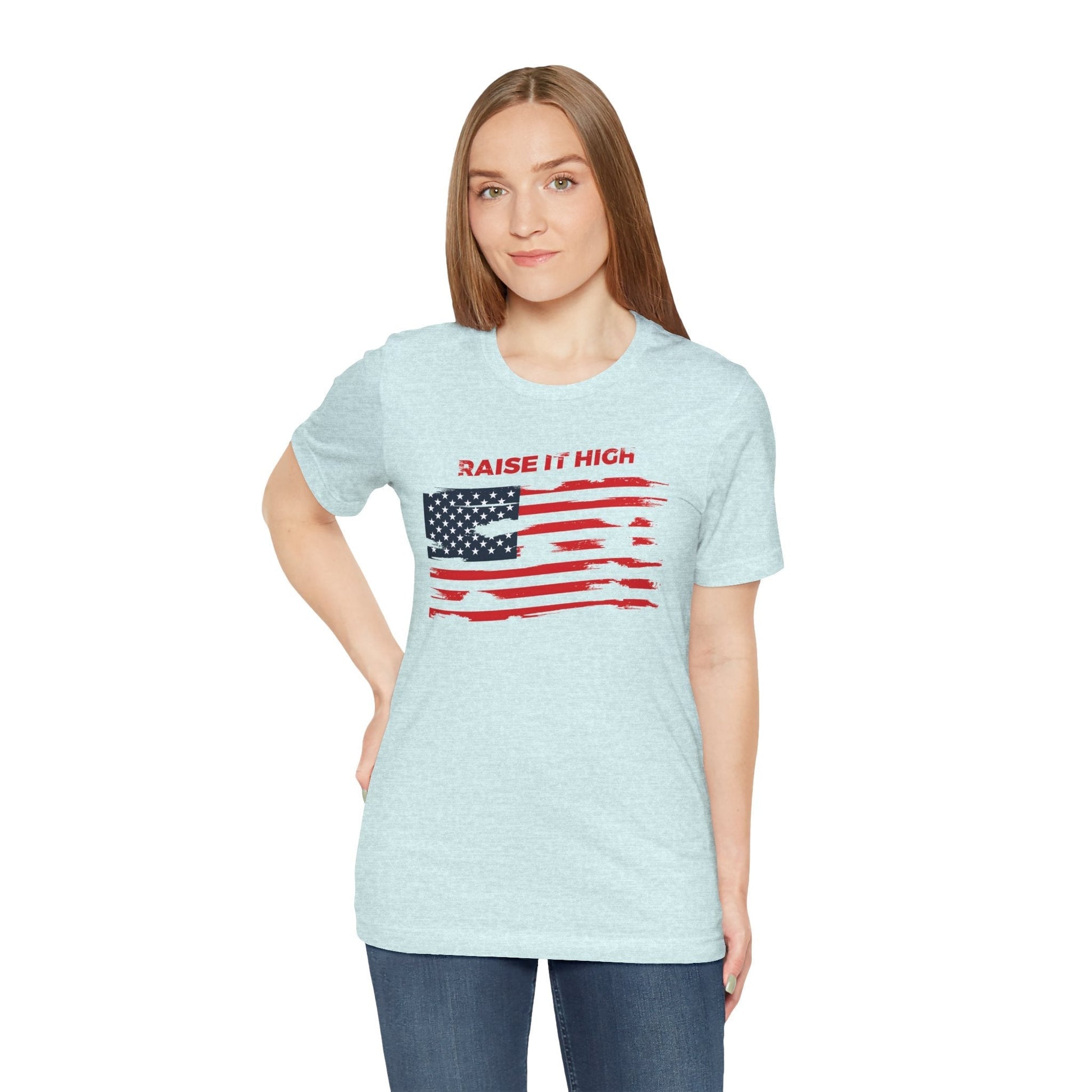 Raise It High American Flag T-Shirt The Devil's Pickle