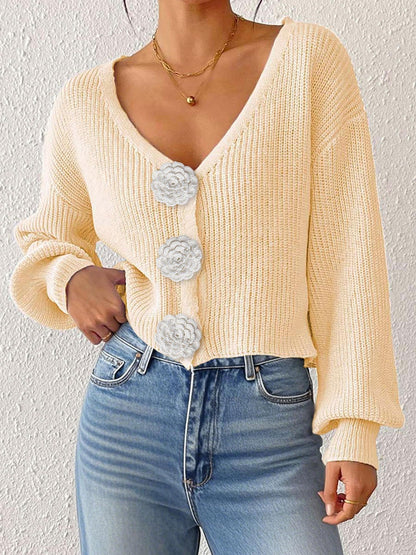 Women’s Knitted Crochet Cardigan FitiqueFit