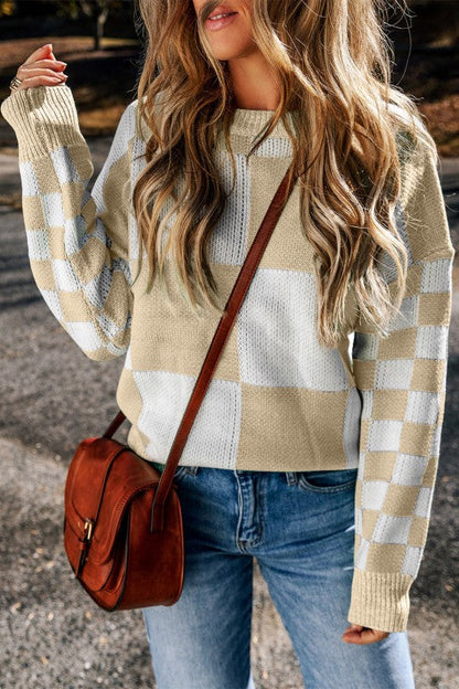Abigail Print Drop Shoulder Sweater Shop Style & More | Fresh Looks, Everyday Deals & Free Shipping