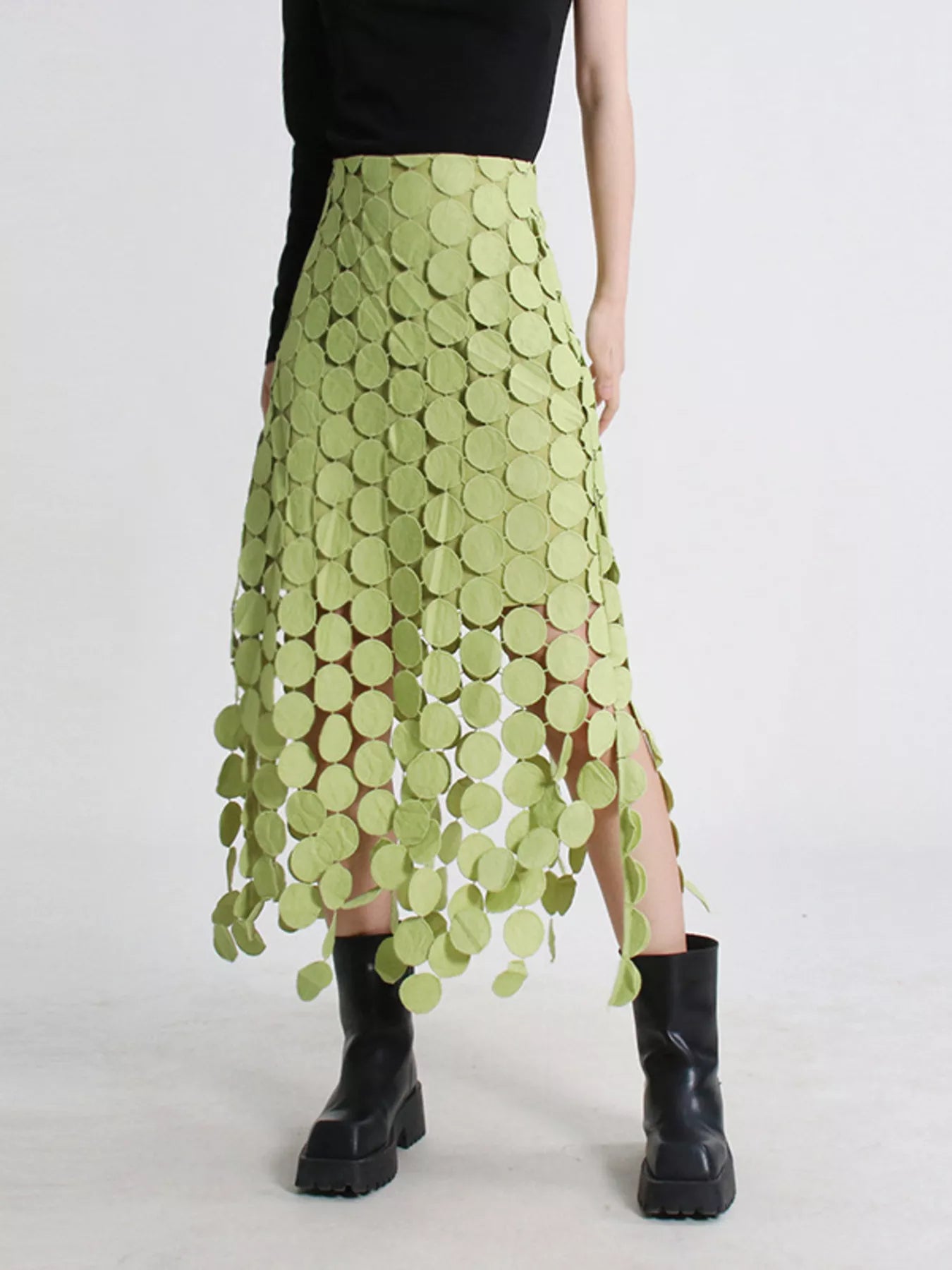 Fringe Midi Skirt See size chart under “more details” The Fashion Celestial