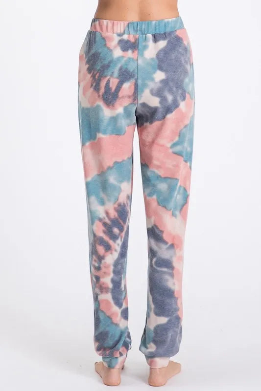 BiBi Tie Dye French Terry Casual Pants New Era Fashion LLc