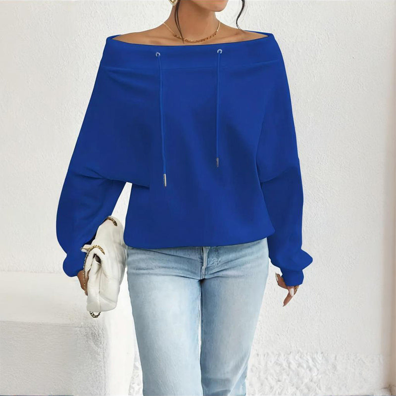 Plus Size Off Shoulder Pullover FitiqueFit