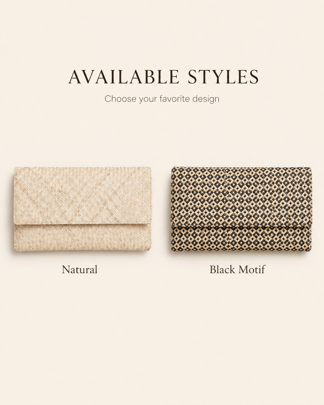 Woven Clutch Village Thrive