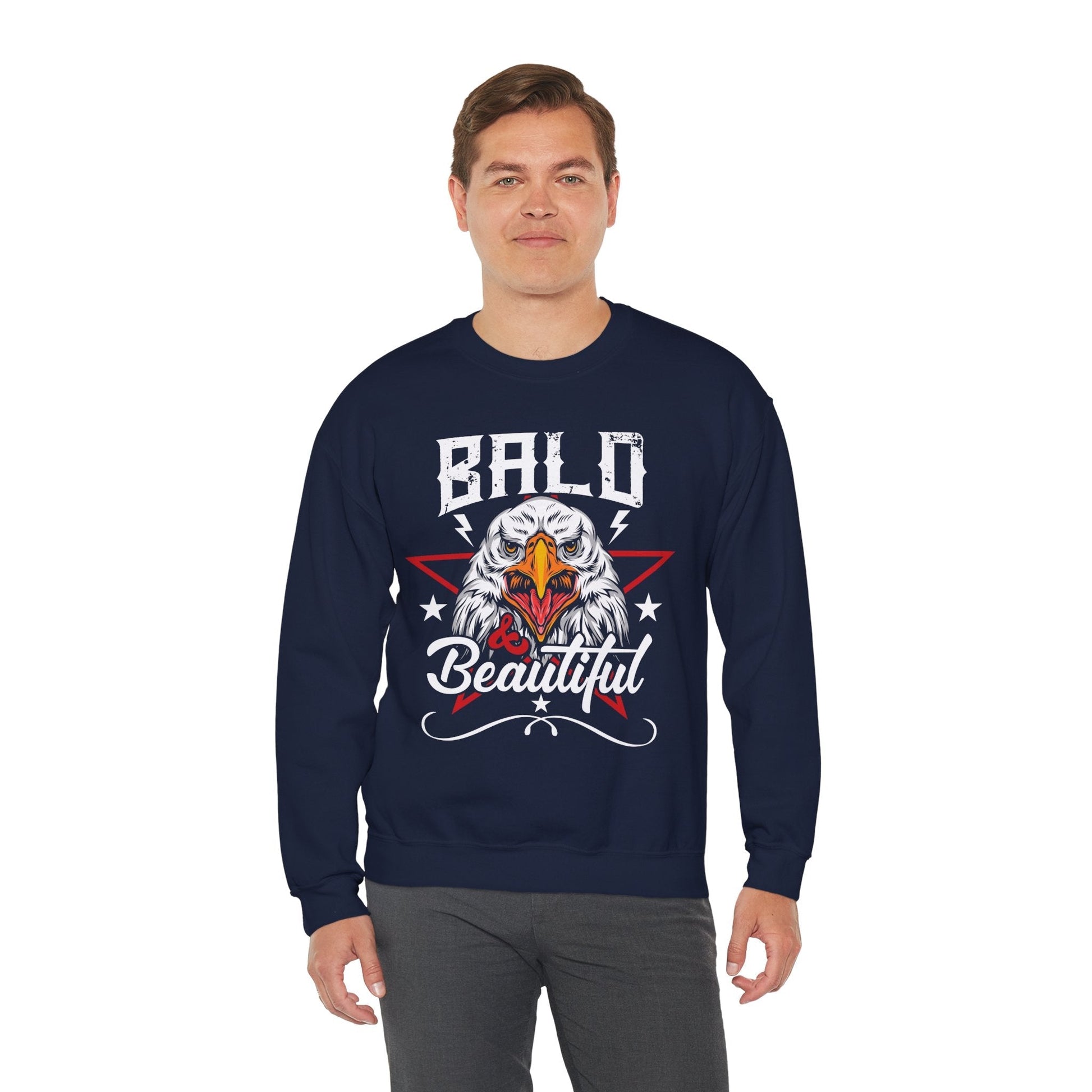 Bald And Beautiful Crewneck Sweatshirt The Devil's Pickle