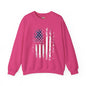Distressed American Flag Crewneck Sweatshirt The Devil's Pickle