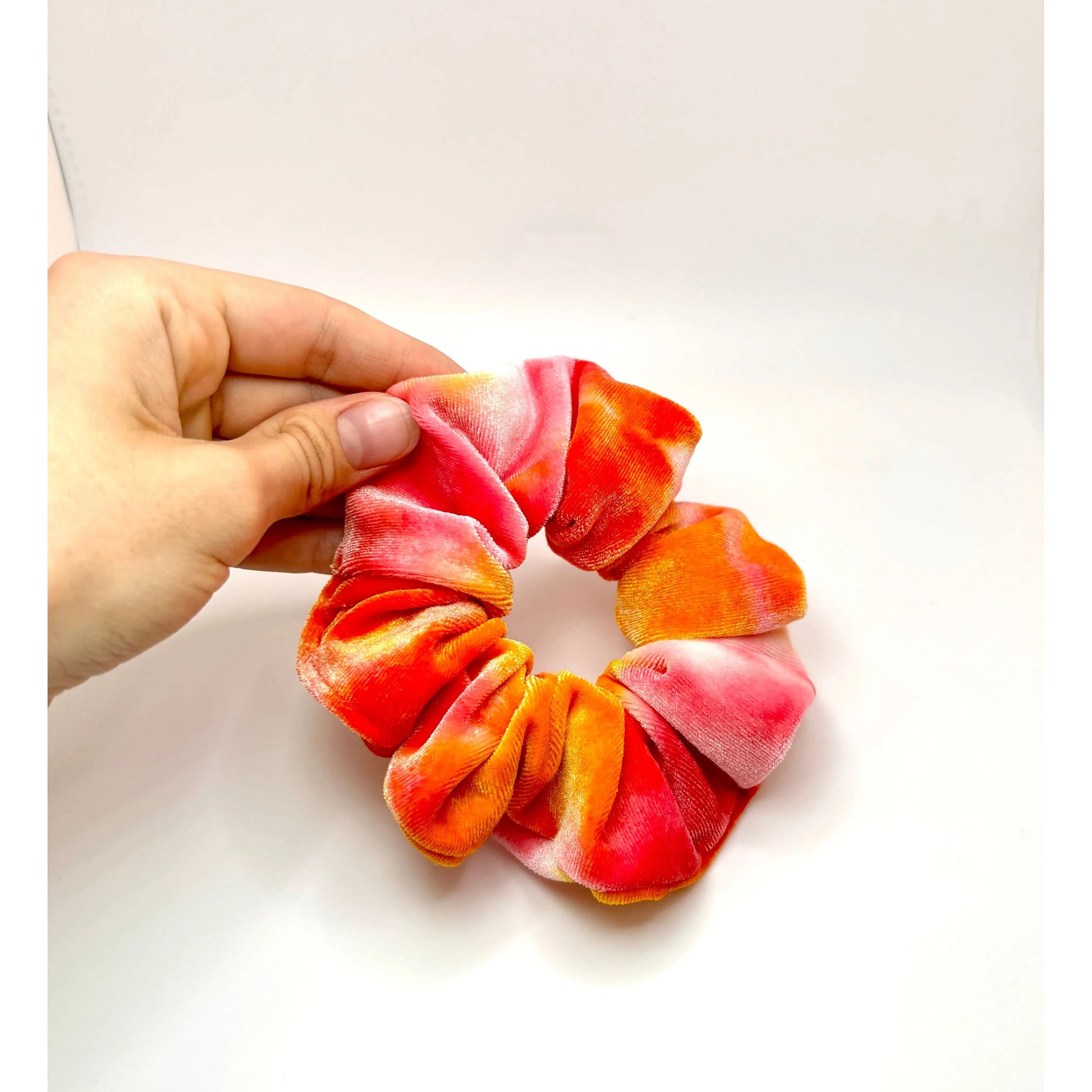 Mini Sunset Tie Dye Velvet Summer Scrunchie Enchanted Scrunch
