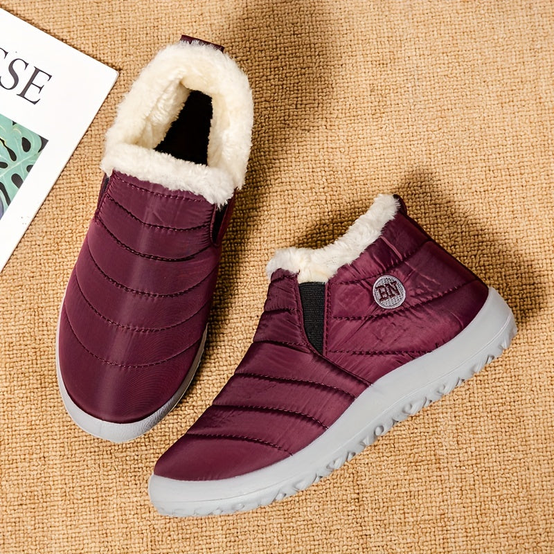 Women'S Winter Snow Boots, Warm And Plush, Short Boots, Shoes, Thickened, Flat-Soled Footwear. NovaCart