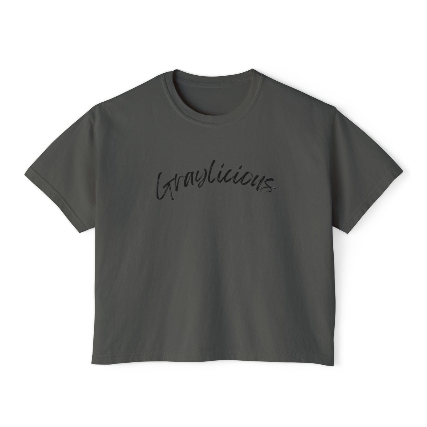 Women's Boxy Tee " Graylicious" Grayceful LLC