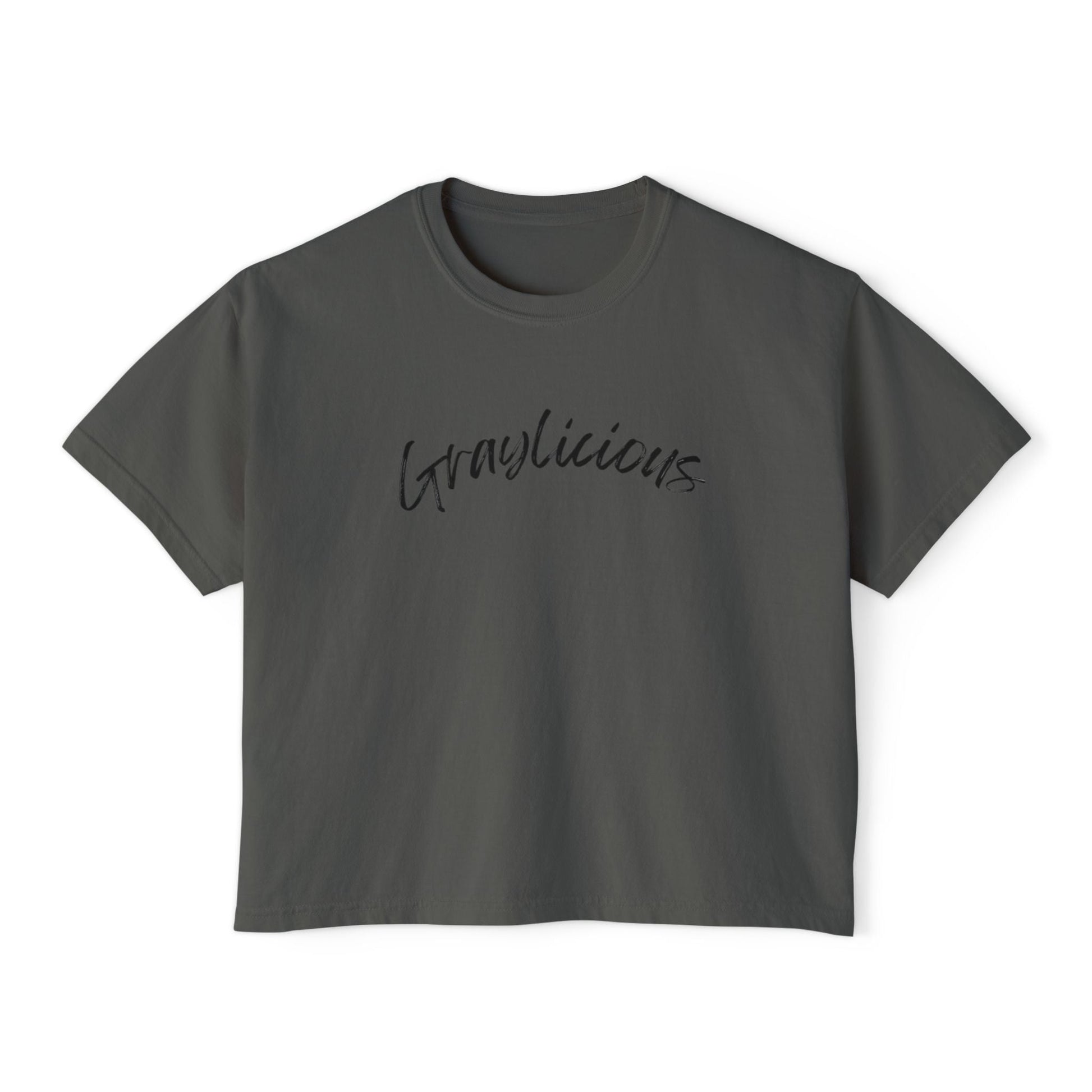 Women's Boxy Tee " Graylicious" Grayceful LLC