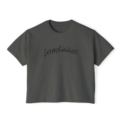 Women's Boxy Tee " Graylicious" Grayceful LLC