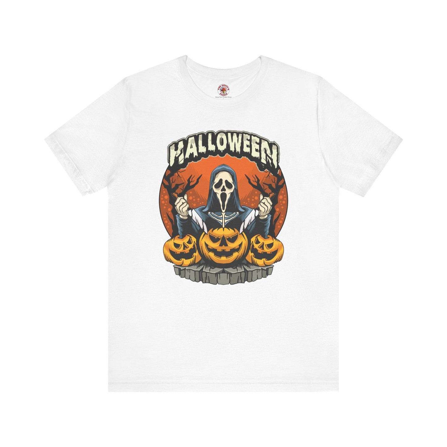 Screamer Killer Ghost Halloween T-Shirt The Devil's Pickle