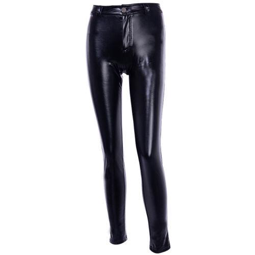 "RockRider High-Waist Leather Pants – Sexy Shiny Black Simulated Leather, Edgy Rock & Roll Style" Country in My Heart