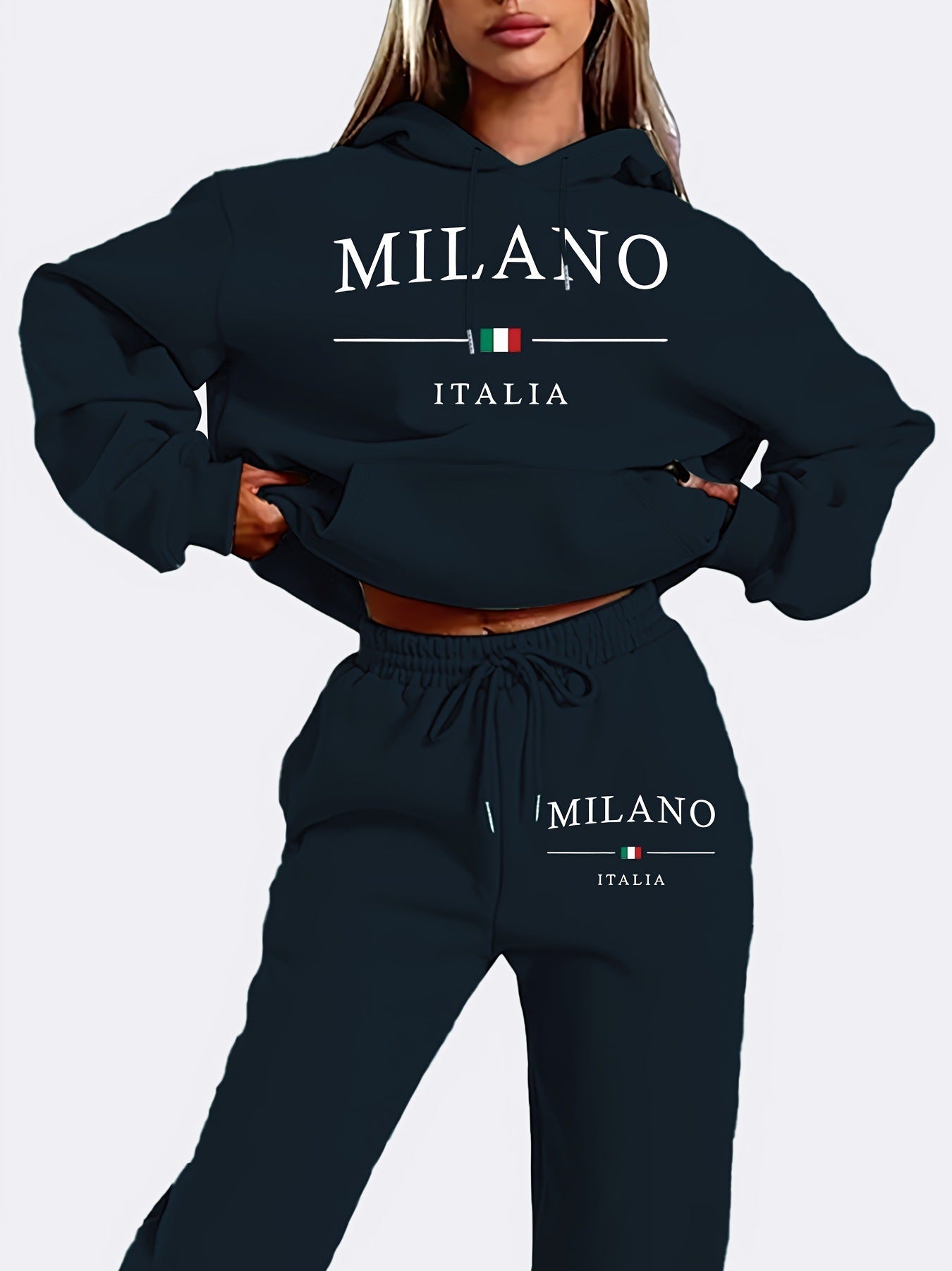 Trendy Plus Size Fleece-lined Sweater Suit See size chart under “more details” The Fashion Celestial