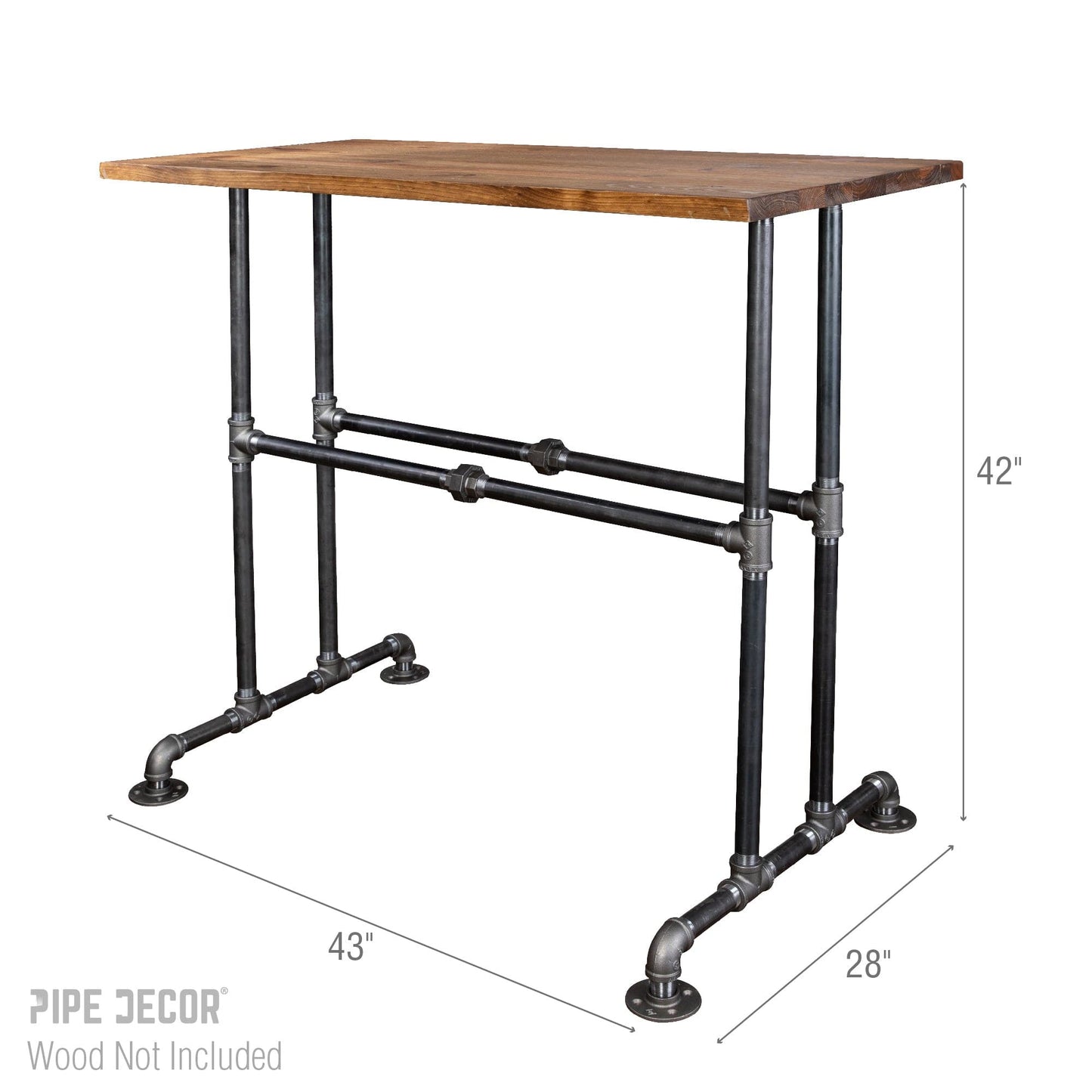 Bridge Bar Height Pipe Table Legs PIPE DECOR