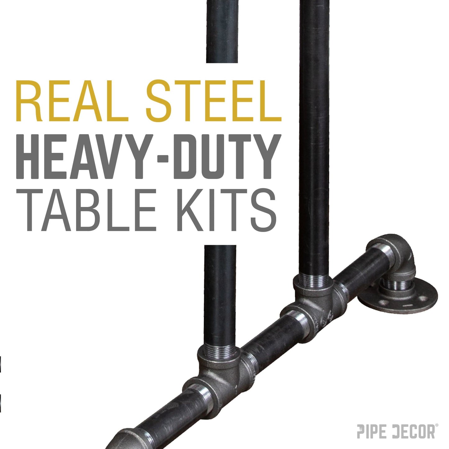Bridge Bar Height Pipe Table Legs PIPE DECOR