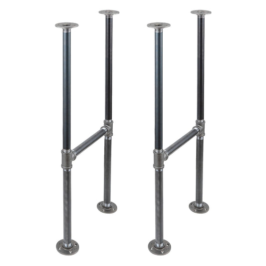 H-Leg Bar Height Pipe Table Legs (Set of 2) PIPE DECOR