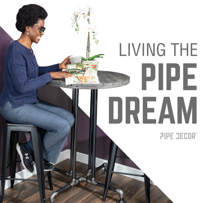 Black Jack Bar Height Pipe Table Legs PIPE DECOR