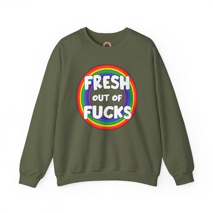 Fresh Out Of Fucks Crewneck Sweatshirt The Devil's Pickle