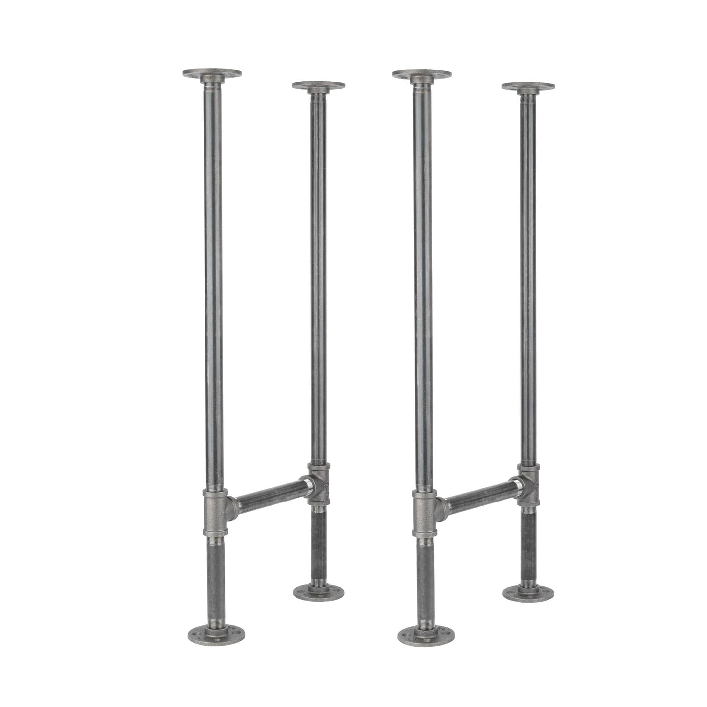 3/4 in. H Pipe Round Flange Console Table Legs-13.25 in. Wide PIPE DECOR