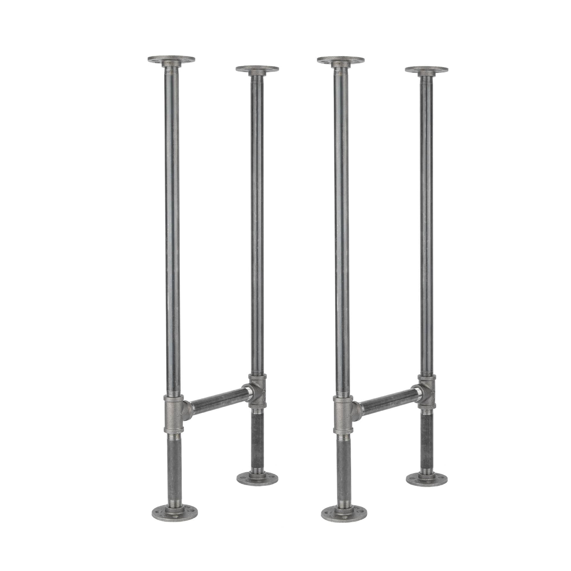 3/4 in. H Pipe Round Flange Console Table Legs-13.25 in. Wide PIPE DECOR