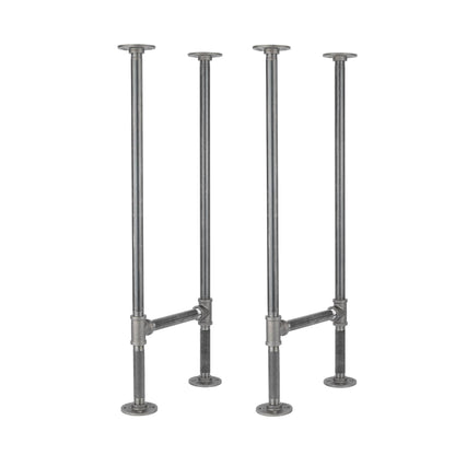 3/4 in. H Pipe Round Flange Console Table Legs-13.25 in. Wide PIPE DECOR