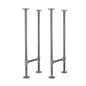 3/4 in. H Pipe Round Flange Console Table Legs-13.25 in. Wide PIPE DECOR