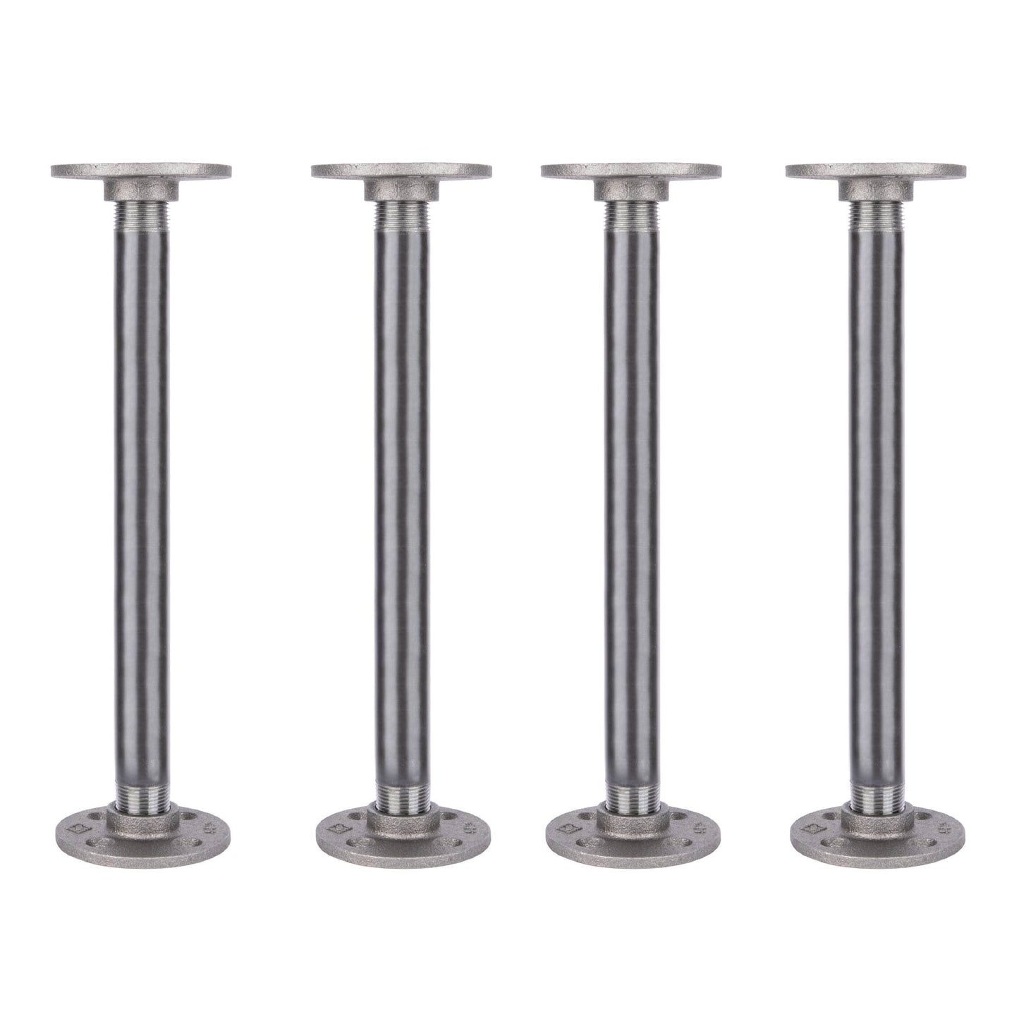 ¾ in. x 12 in. Round Flange Pipe Table Legs - 4 Pack PIPE DECOR
