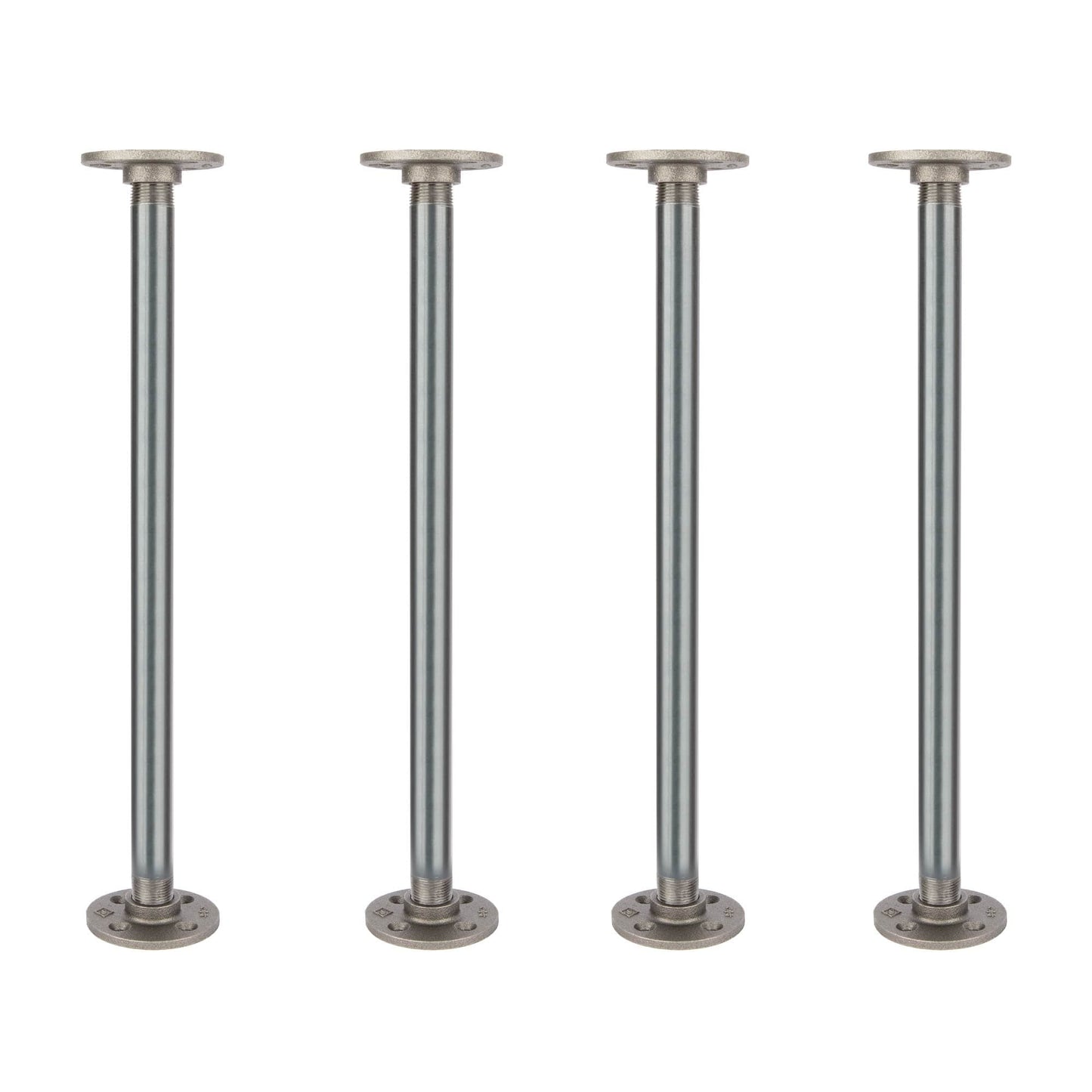 ¾ in. x 18 in. Round Flange Pipe Table Legs - 4 Pack PIPE DECOR