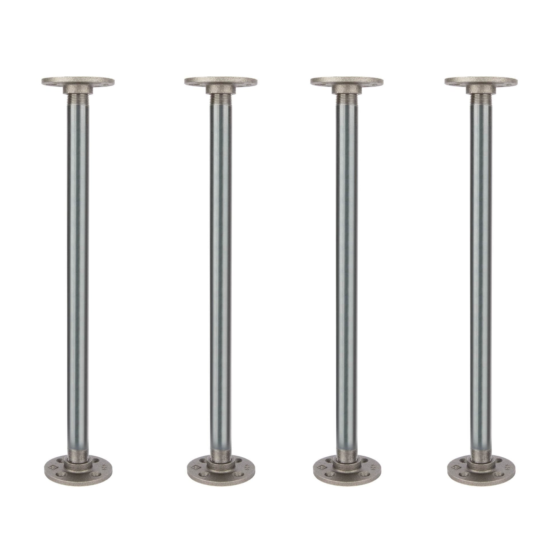 ¾ in. x 18 in. Round Flange Pipe Table Legs - 4 Pack PIPE DECOR