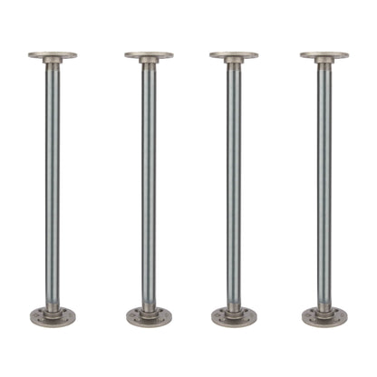 ¾ in. x 18 in. Round Flange Pipe Table Legs - 4 Pack PIPE DECOR