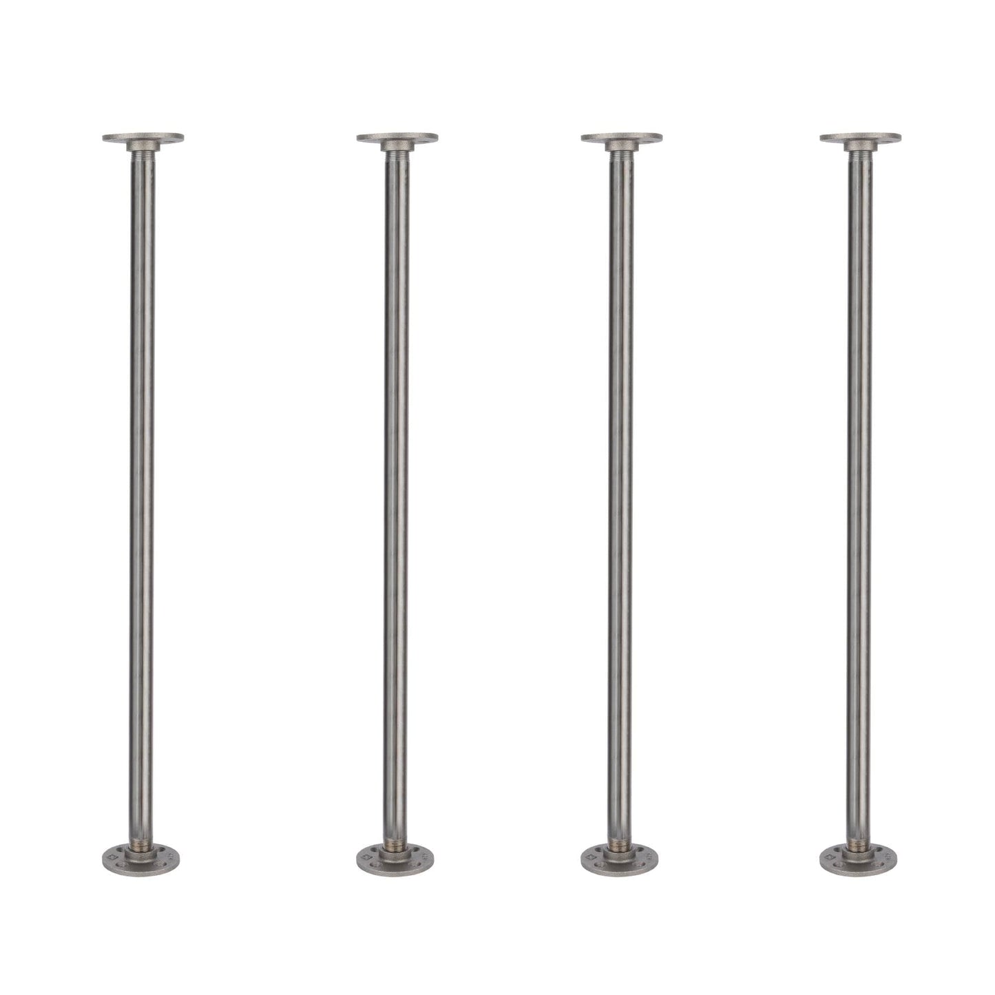 ¾ in. x 30 in. Round Flange Pipe Table Legs - 4 Pack PIPE DECOR