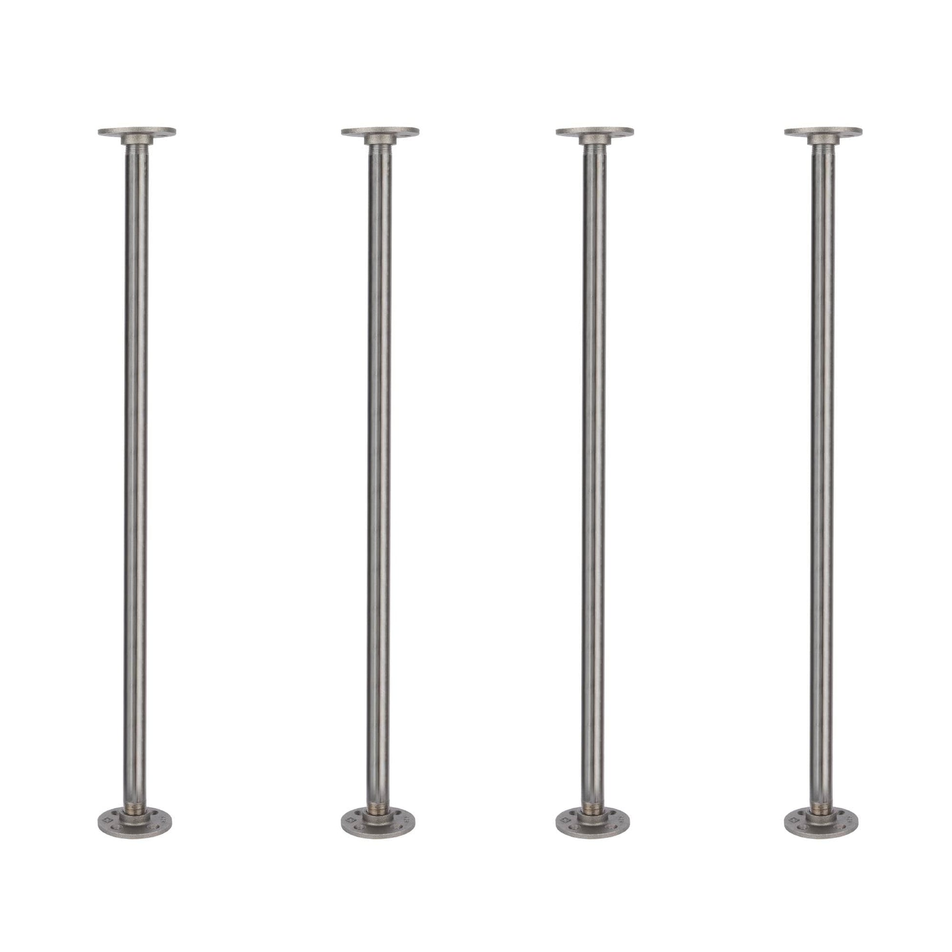 ¾ in. x 30 in. Round Flange Pipe Table Legs - 4 Pack PIPE DECOR