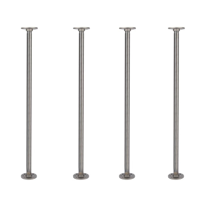 ¾ in. x 30 in. Round Flange Pipe Table Legs - 4 Pack PIPE DECOR