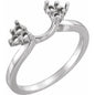 18K White 2.2 mm Round Ring Enhancer Mounting Ethereal Legacy Boutiques