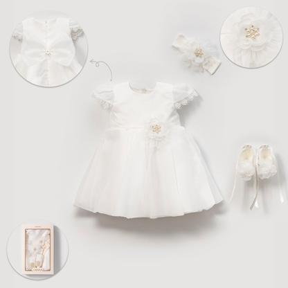 Christening Ivory 3 Piece Set Honey and Hive