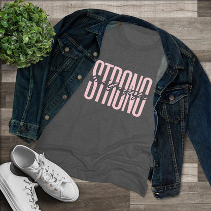Strong and Graytiful Women's Triblend Tee Grayceful LLC