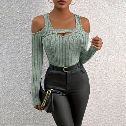 Women's Ribbed Long Sleeve Top FitiqueFit
