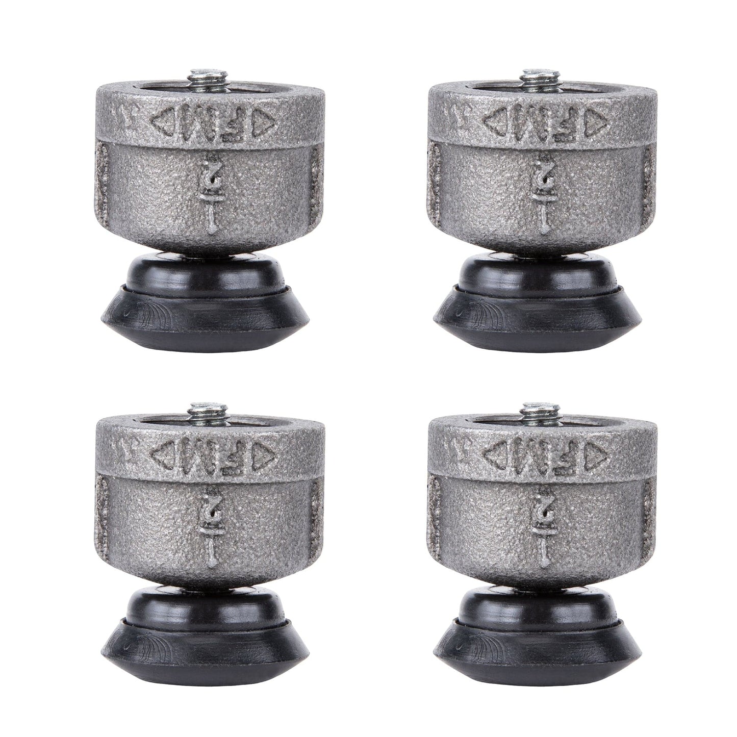Furniture Leg Levelers for ½” Pipe Legs (4 Pack) PIPE DECOR