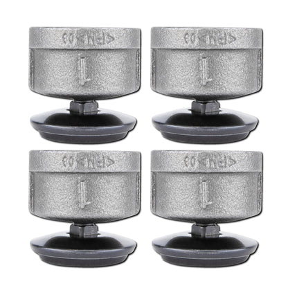 Furniture Leg Levelers for 1” Pipe Legs (4 Pack) PIPE DECOR