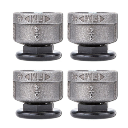Furniture Leg Levelers for ¾” Pipe Legs (4 Pack) PIPE DECOR