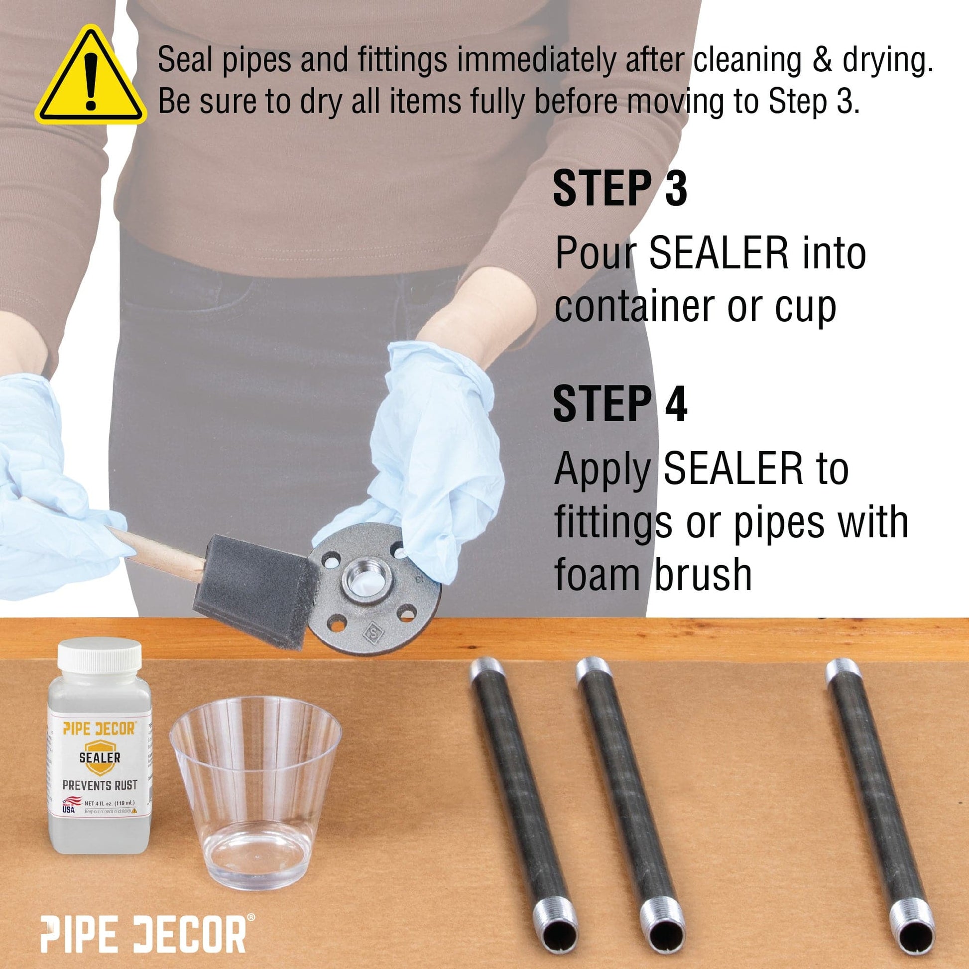 PIPE DECOR Complete Clean and Seal Kit PIPE DECOR