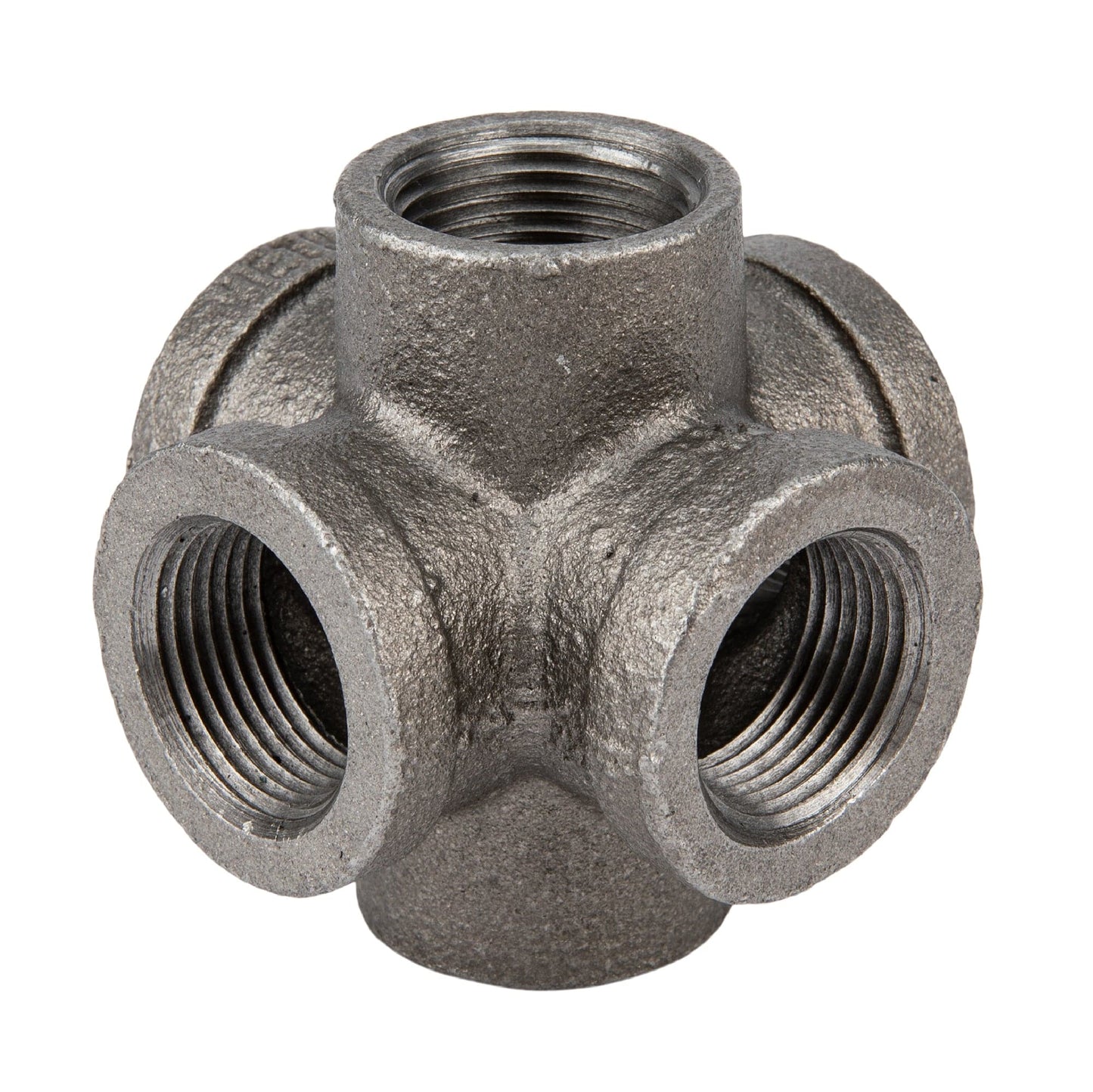3/4 in. Black 6-Way Fitting PIPE DECOR