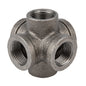 3/4 in. Black 6-Way Fitting PIPE DECOR
