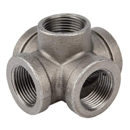 3/4 in. Black 5-Way Fitting PIPE DECOR