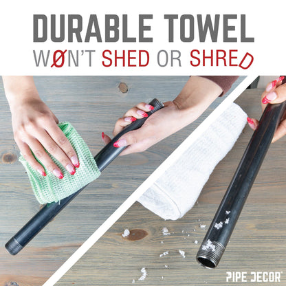 Microfiber Cleaning Cloth, Multi-purpose Lint-Free Towels, 12-Pack PIPE DECOR