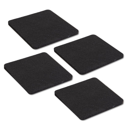 Heavy Duty Square Felt Pad for 3/4 in. Pipe Floor Flange, 3 in. x 3 in. (4-Pack) PIPE DECOR