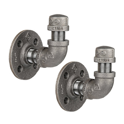 90 Degree Elbow Wall Hook Kit (2 Pack) PIPE DECOR