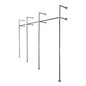 115 in. Wall Mounted Clothing Rack, Triple PIPE DECOR